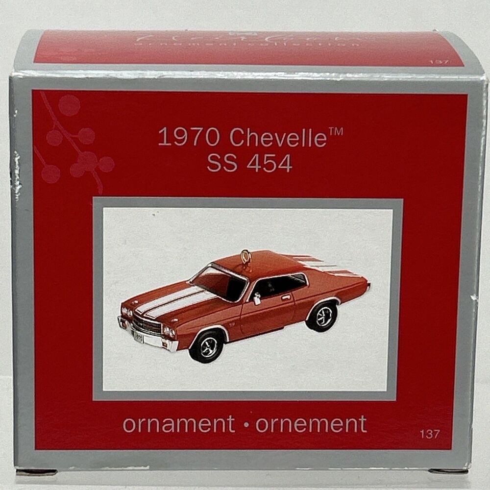 American Greetings Ornament 1970 Chevelle SS 454 Orange Classic Car